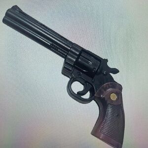Colt Python Foam Replica Revolver – 11.5” PU Foam Cosplay Prop -Black